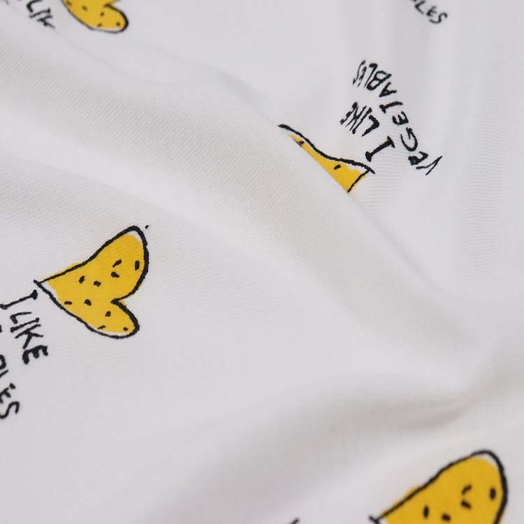 Xt-174 Bamboo/Cotton Elastic Jersey, 180GSM Compact Yarn, Knitted, Anti-Pilling, Pigment Printed
