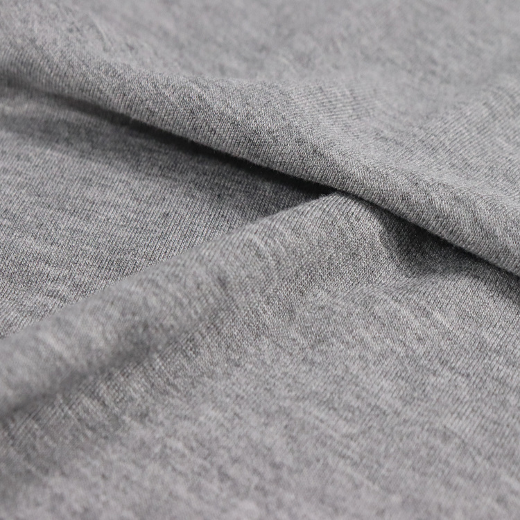 180GSM Viscose, Ring Spinning Jersey, Heather Grey, Textile