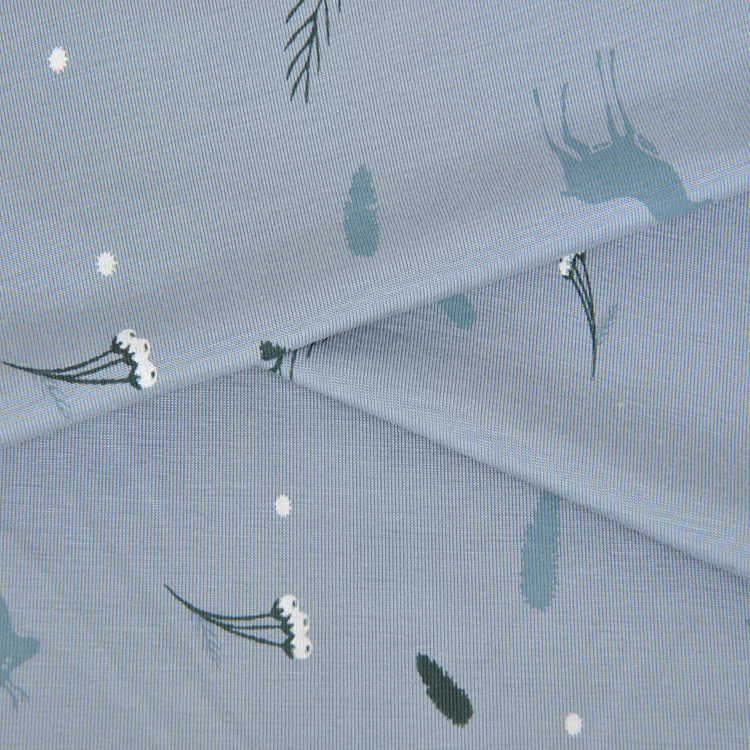Lenzing Modal Spandex Jersey, Discharge Printing Fabric, Singeing
