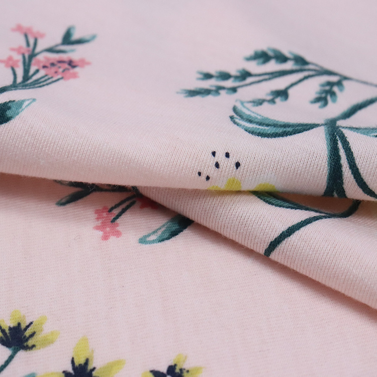 180GSM Tr Spandex Jersey, Pigment Printed, Polyester Blended with Rayon