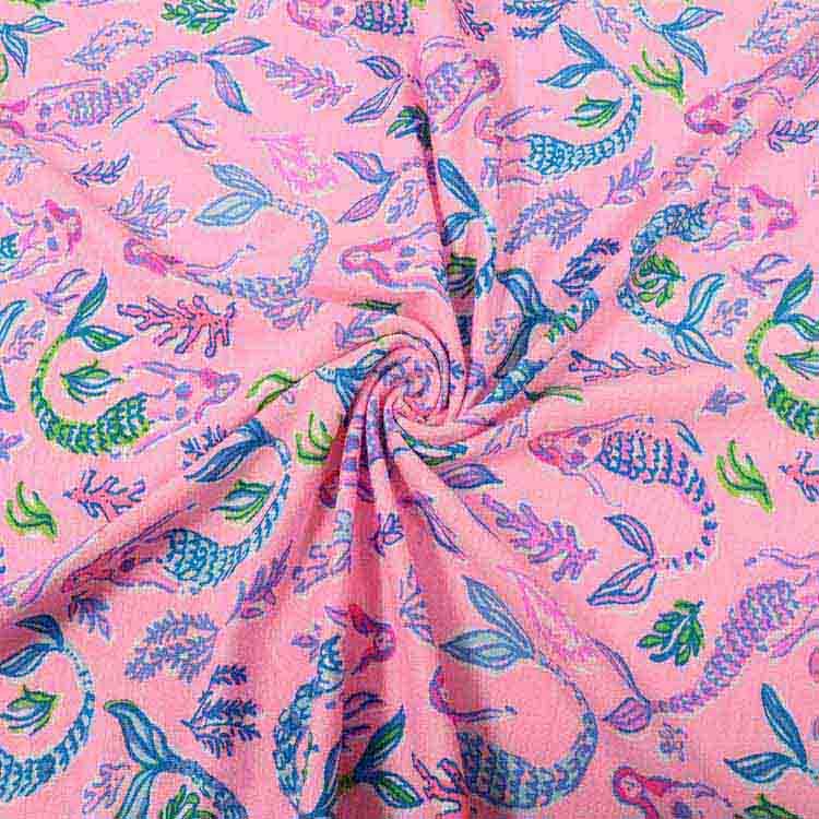 Xt-PP-3 Viscose Ring Spandex Jersey 190GSM, 66" Cuttable, Knitted Fabric, Fluorescent Printed