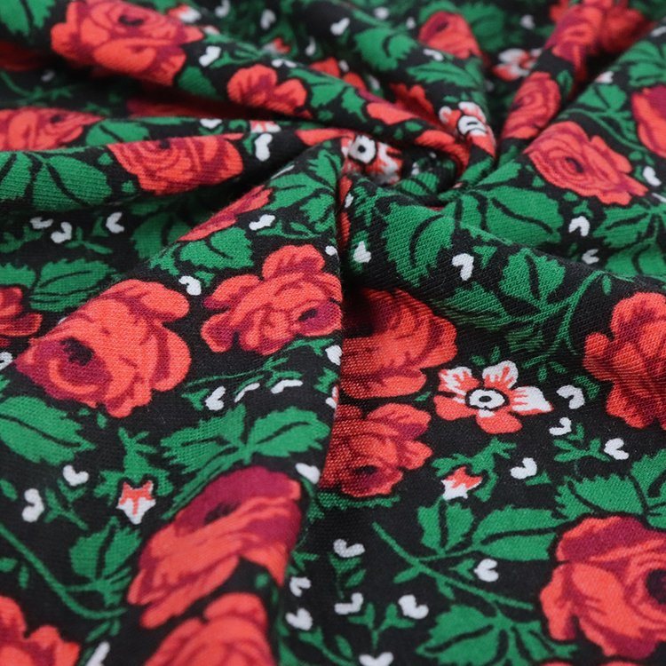 Cotton Modal Jersey with Spandex, Reactive Printing Fabric, Soft Hand