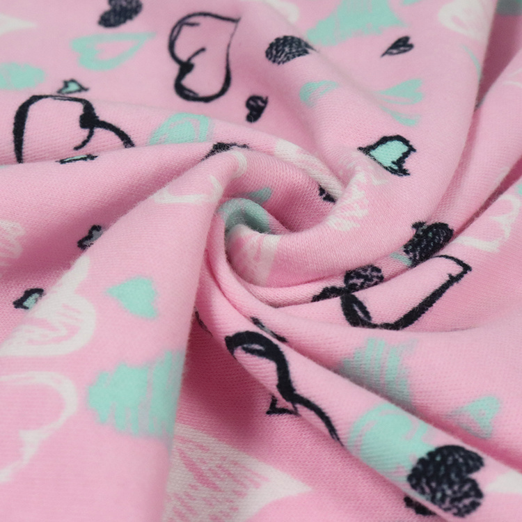 40s 100% Cotton Interlock, Pigement Print