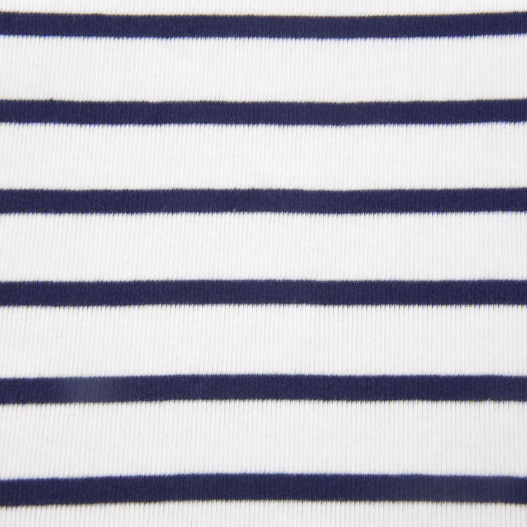 Xt-21st Combed Cotton Spandex Rib 2*2 Yarn Dyed, Stripe